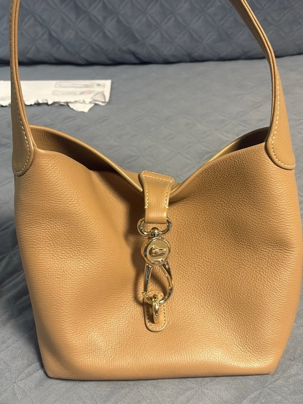 Michael Kors Navy and Beige Men’s Signature Crossbody Belt Bag